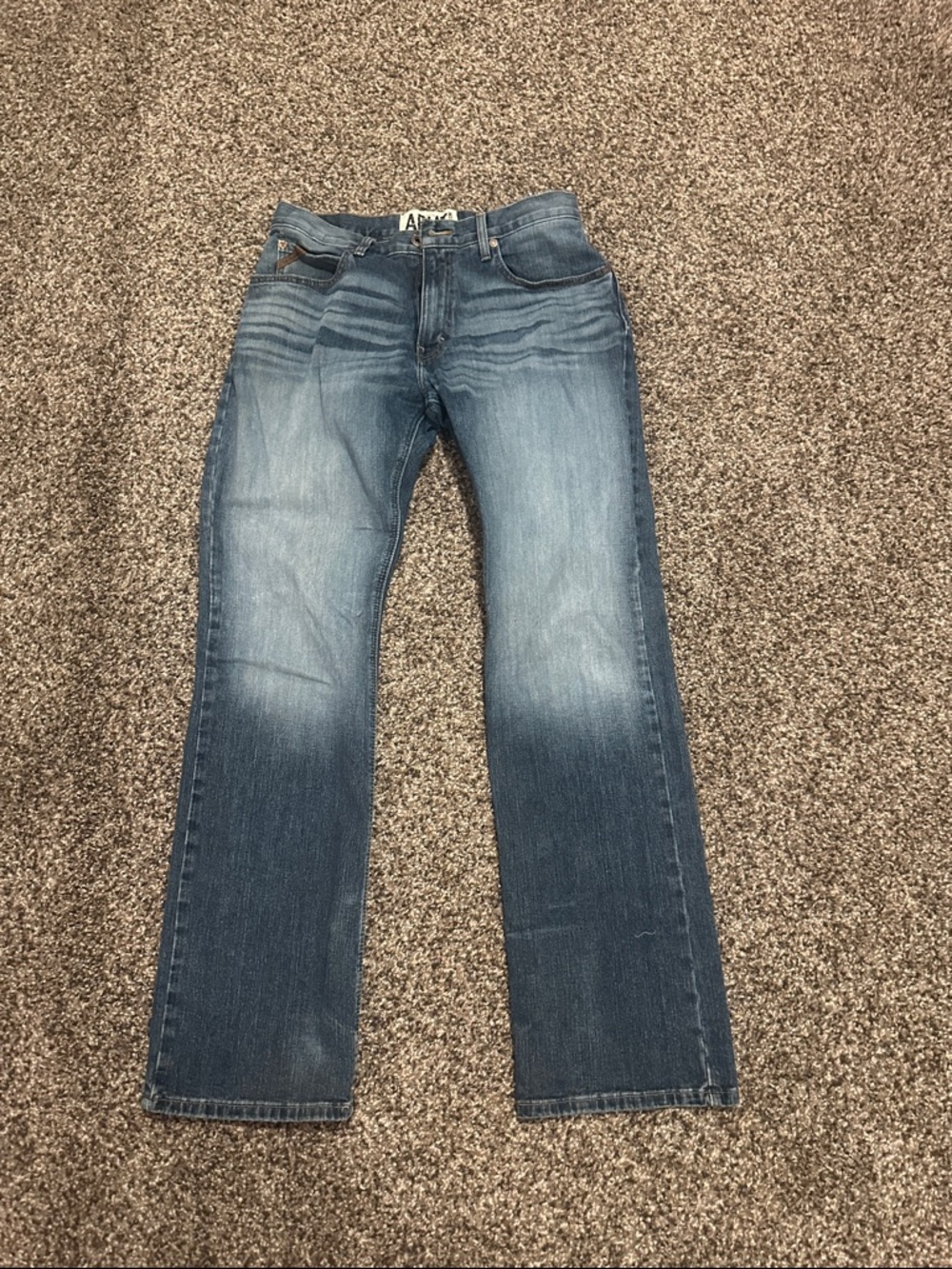 Ariat Men's Straight-Leg Jeans in Medium Blue Wash